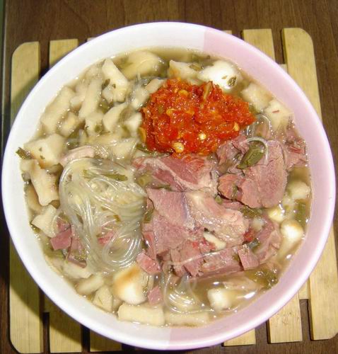 chinese food yang rou pao mo