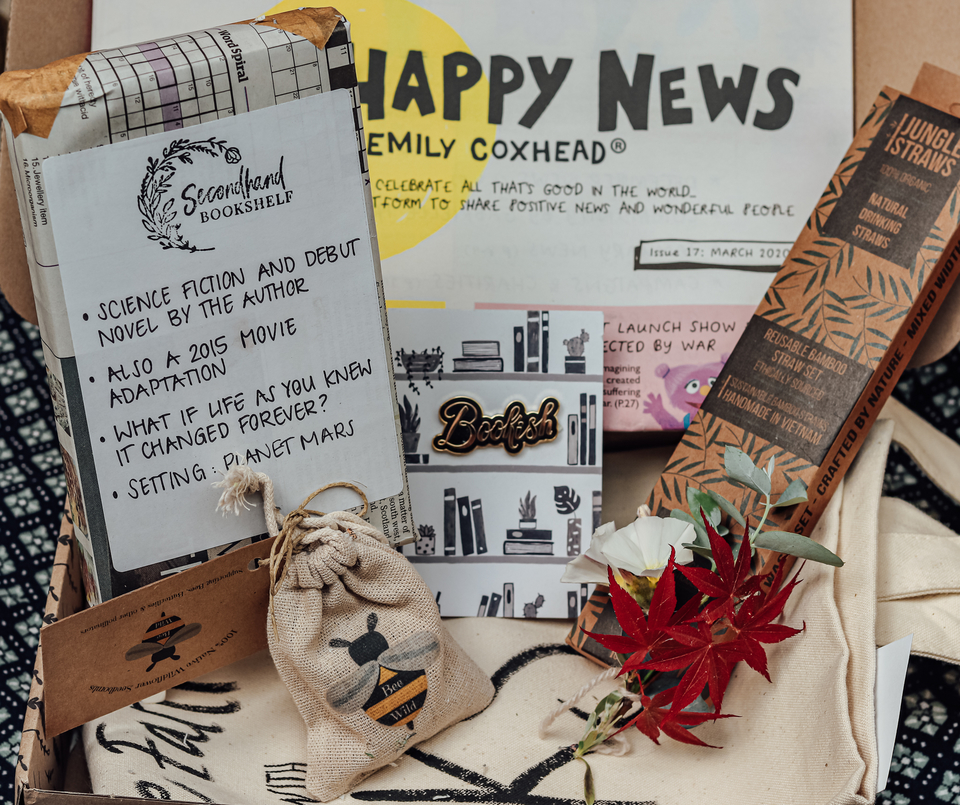 secondhand bookshelf subscription box